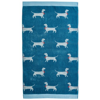 Joules Sausage Dog Blue Towels