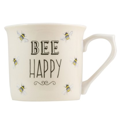 Bee Happy Cream Mug