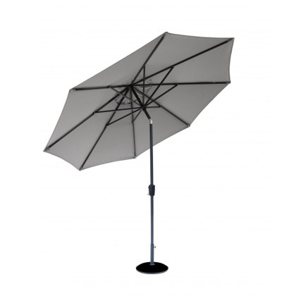 3M Crank & Tilt Aluminium Parasol in Grey