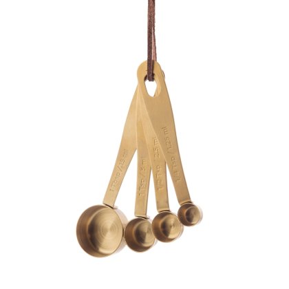 Kitchen Pantry Brass Measuring Spoons