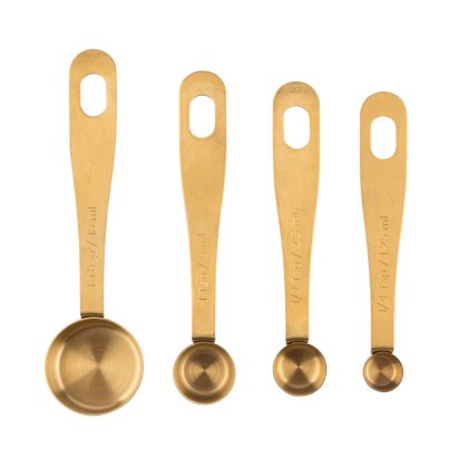 Kitchen Pantry Brass Measuring Spoons