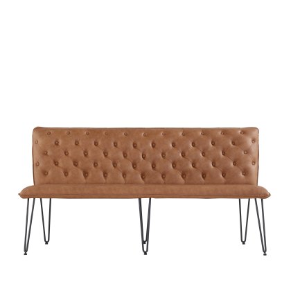 Studded Back 1.8 Bench in Tan