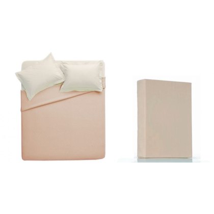 Belledorm Mushroom 200 Thread Count Plain Dyed Sheet