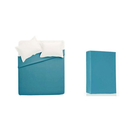 Belledorm Teal 200 Thread Count Plain Dyed Sheet