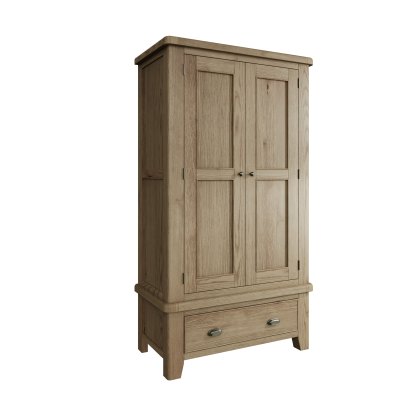 Heritage Oak 2 Door Wardrobe