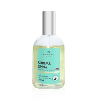 Wax Lyrical 100ml Surface Spray Sanitiser Grapefruit & Verberna Wax Lyrical 100ml Surface Spray Sanitiser Grapefruit & Verberna
