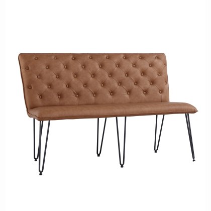 Studded Back 1.4 Bench in Tan