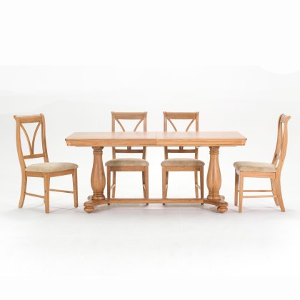 Carmen Extending Dining Table & 4 Chairs