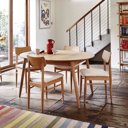 Ercol Teramo Small Dining Table & 4 Alia Chairs