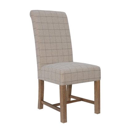 Heritage Upholstered Dining Chair in Natural Check Heritage Upholstered Dining Chair in Natural Check
