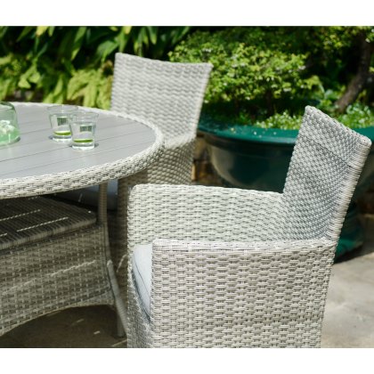 Aruba 4 Seater Round Dining Set