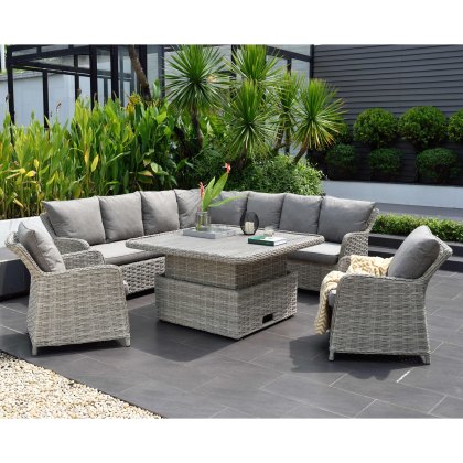 Samoa Large Corner Set and Sofa Chairs
