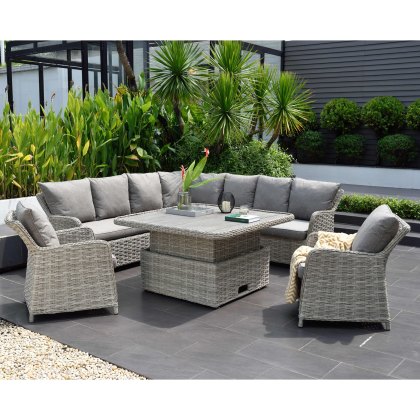 Samoa Large Corner Set with 2 Sofa Chairs