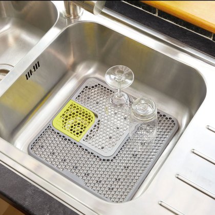 Kitchencraft Grey Adjustable Sink Protector Mat