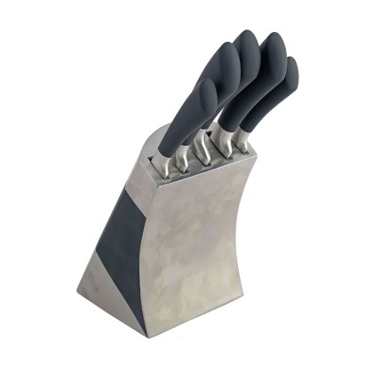 Sabatier Maison Stainless Steel 5 Piece Knife Block Sabatier Maison Stainless Steel 5 Piece Knife Block