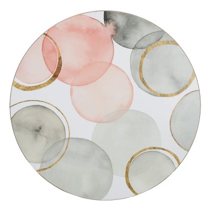 Creative Tops Pack of 4 Gilded Spheres Round Placemats