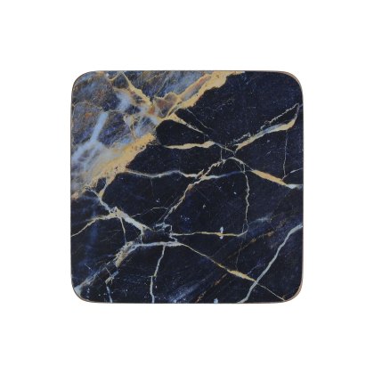Creative Tops Pack of 6 Navy Marble Coasters