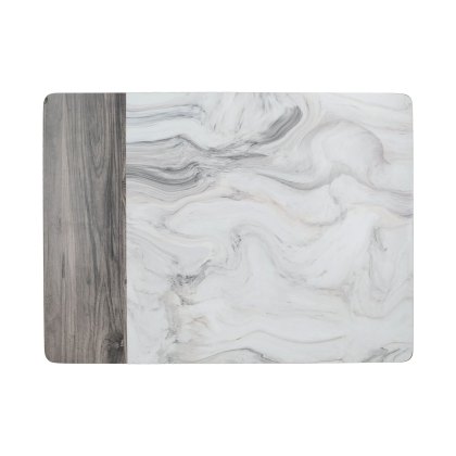 Creative Tops Pack of 6 Marble and Wood Placemats