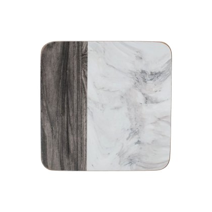 Creative Tops Pack of 6 Marble and Wood Coasters