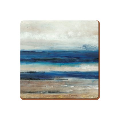 Creative Tops Pack of 4 Blue Abstract Coasters Creative Tops Pack of 4 Blue Abstract Coasters