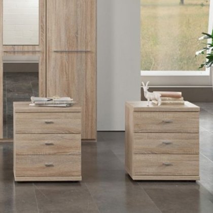 Wiemann Rhodes 3 Drawer Bedside Cabinet Wiemann Rhodes 3 Drawer Bedside Cabinet