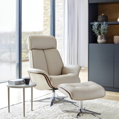 G Plan Lund Swivel Chair & Stool Set