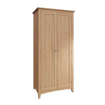 Stiffkey 2 Door Full Hanging Wardrobe in Oak