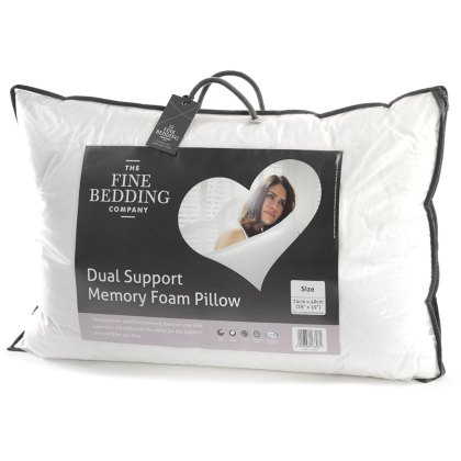 The Fine Bedding Company Dual Support Memory Foam Standard Pillow