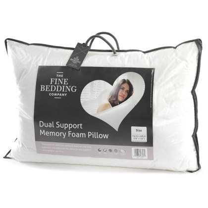 The Fine Bedding Company Dual Support Memory Foam Standard Pillow The Fine Bedding Company Dual Support Memory Foam Standard Pillow