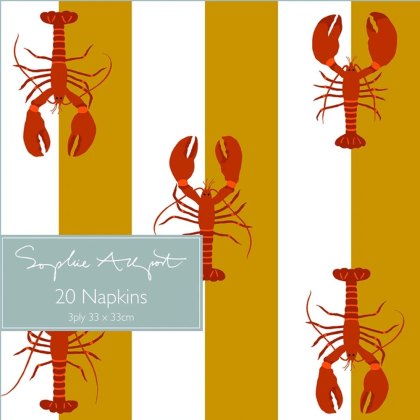 Sophie Allport Lobster Paper Napkins