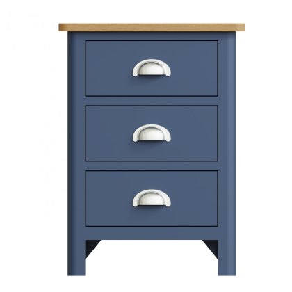 Hastings 3 Drawer Bedside Cabinet in Blue
