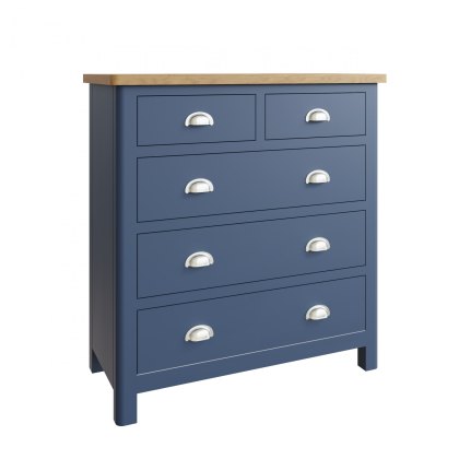 Hastings 2 Over 3 Chest of Drawers in Blue