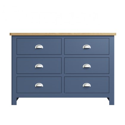 Hastings 6 Drawer Chest of Drawers in Blue