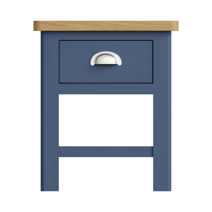 Hastings 1 Drawer Lamp Table in Blue