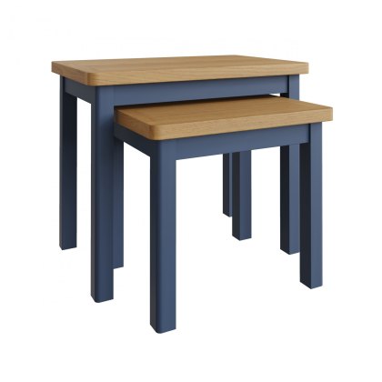 Hastings Nest of 2 Tables in Blue