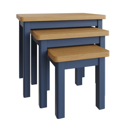 Hastings Nest of 3 Tables in Blue