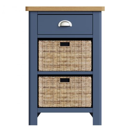 Hastings 1 Drawer 2 Basket Unit in Blue