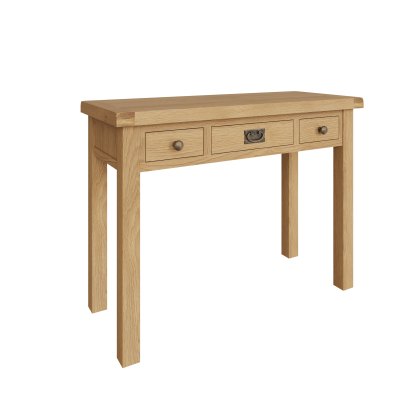 Norfolk Oak 3 Drawer Dressing Table