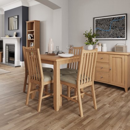 Stiffkey Fixed Top Table in Oak