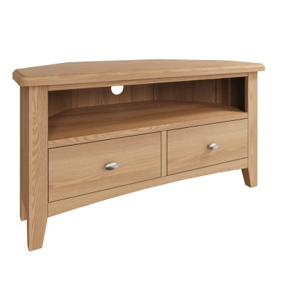 Stiffkey Corner TV Unit in Oak