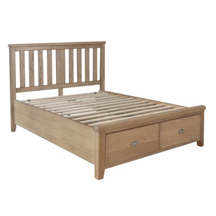 Heritage Double Bed Frame & End Drawers