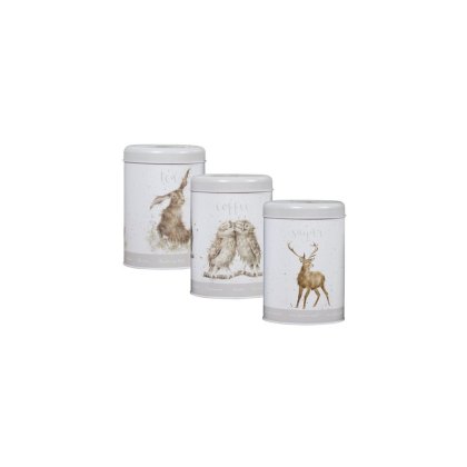 Wrendale Owl Hare & Deer Canisters Wrendale Owl Hare & Deer Canisters