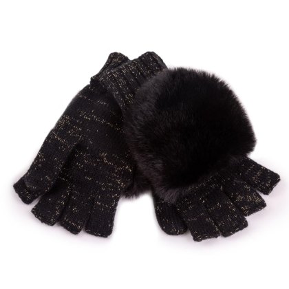 Totes Fur Scarf & Glove Set
