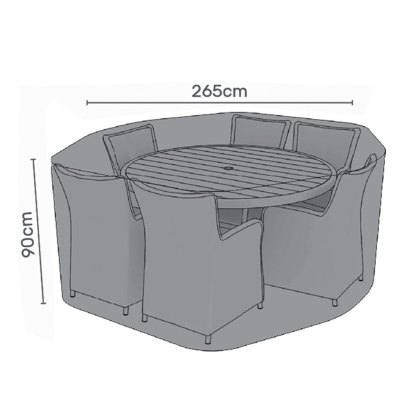 Table for 6 Round Garden Furniture Cover