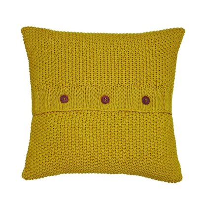 Joules Moss Stich Gold Cushion