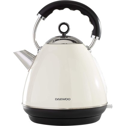 Daewoo Kensington Cream 1.7L Pyramid Kettle