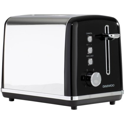 Daewoo Kensington Black 2 Slices Toaster