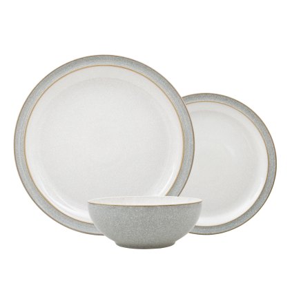 Denby Elements 12 Piece Dinner Set Grey