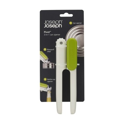 Joseph Joseph Pivot 3in1 Can Opener  White/Green Joseph Joseph Pivot 3in1 Can Opener  White/Green