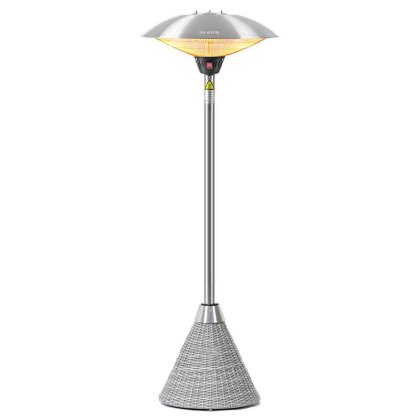 Free Standing Patio Heater in White Wash